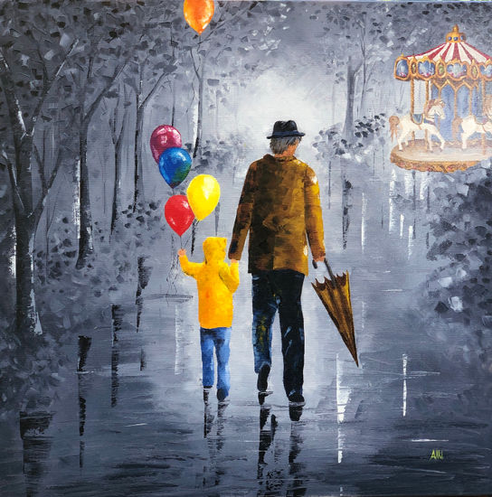 Generaciones Oil Canvas Figure Painting