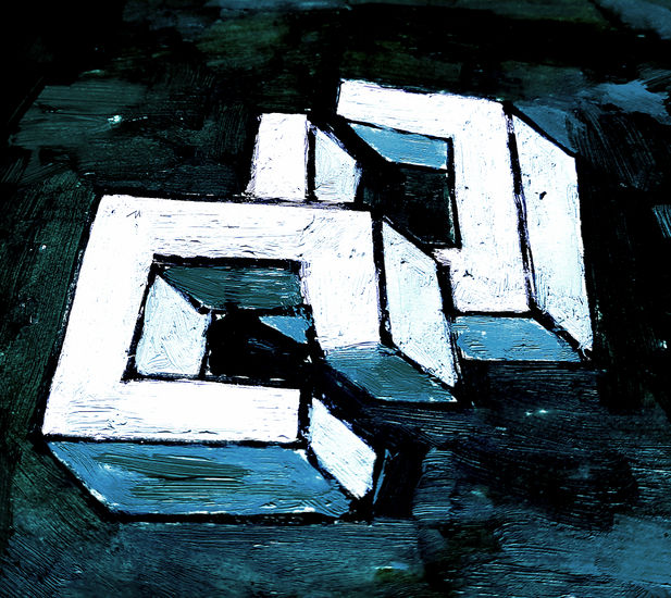 Hierros 21 Oil Panel Figure Painting