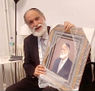 Retrato al gran rabino Moshe Bendahan rabino principal de la Comunidad de Madrid