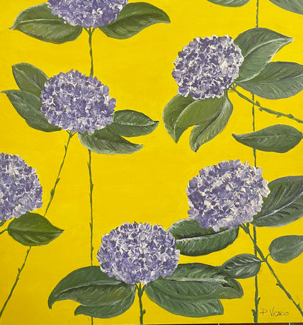Hortensias malvas