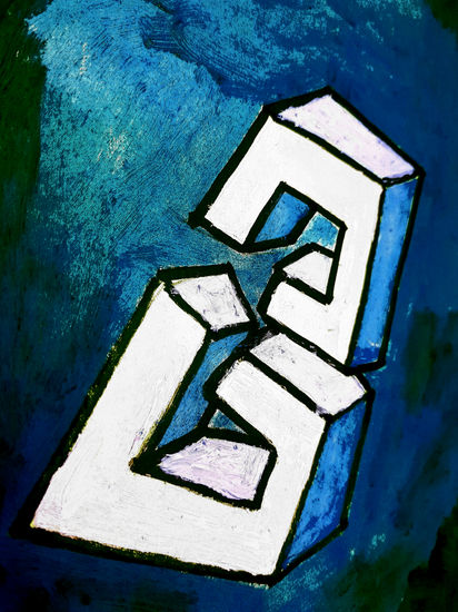 Hierro 25 Oil Panel Figure Painting