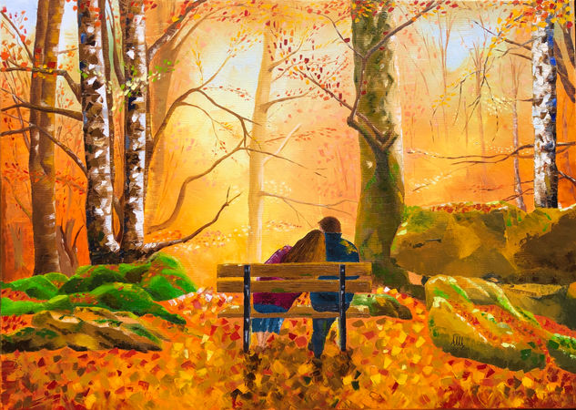 Otoño Oil Canvas Landscaping