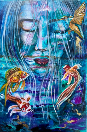 The alchemy of water and air Media Mixta Lienzo Marina