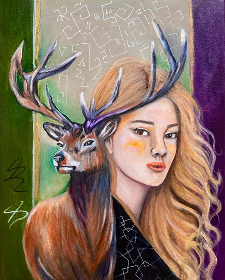 The alchemy of mind and matter Media Mixta Lienzo Retrato