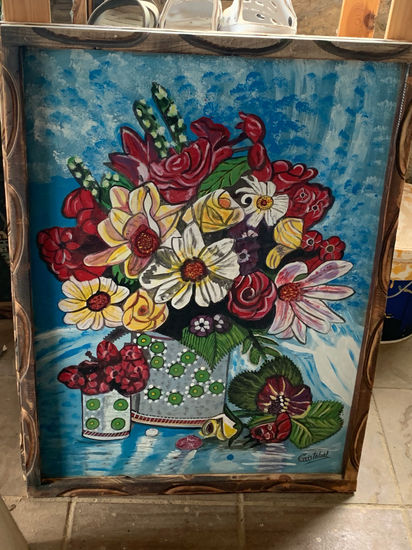 021 Oil Canvas Floral Painting