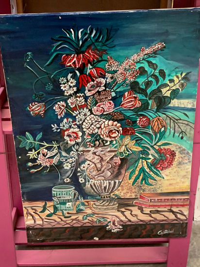 283 Oil Canvas Floral Painting