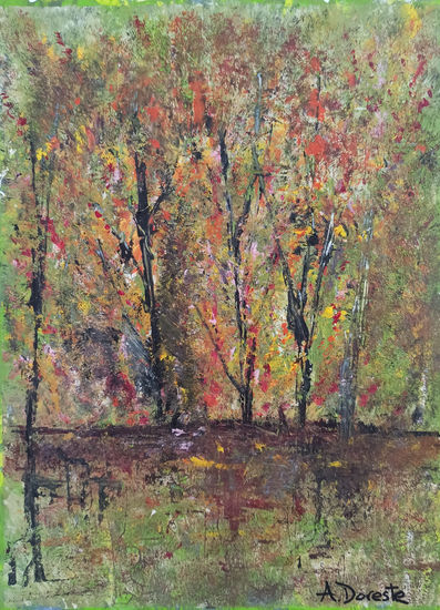 Susurros de otoño Acrylic Paper Landscaping