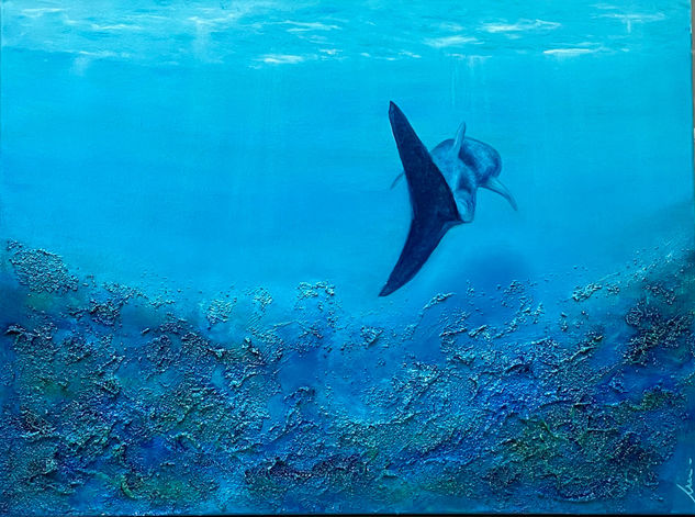 40 Millas Oil Canvas Marine Painting