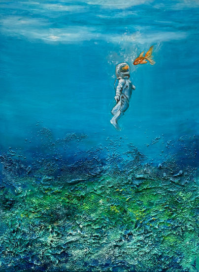 Contact Oil Canvas Marine Painting