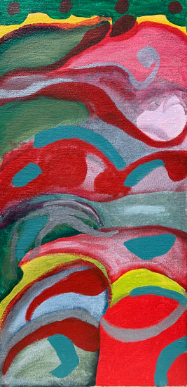 Nubes de colores Acrylic Canvas Landscaping