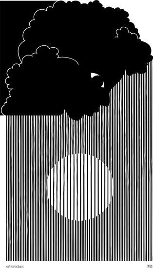 Madre de las lluvias Woodcut