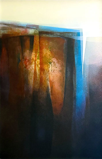 NIVELES. De la serie paisajes abstractos Acrylic Canvas Landscaping