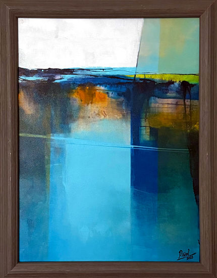 ENLACE. De la serie paisajes abstractos Acrílico Lienzo Paisaje