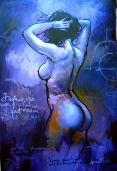 AMATISTA Acrylic Canvas Figure Painting