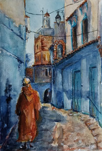 A través del azul