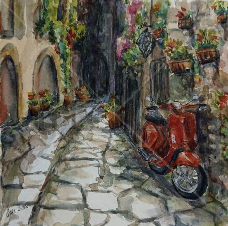 Vespa roja