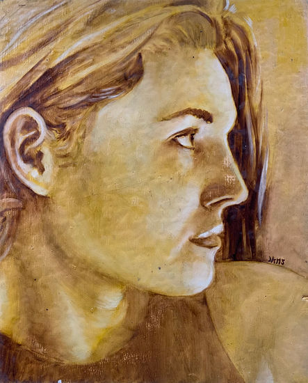 Perfil húmedo Oil Panel Portrait