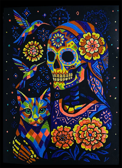 Almas de Luz Acrylic Canvas Figure Painting