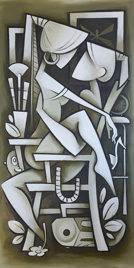 La Silla Oil Canvas Figure Painting