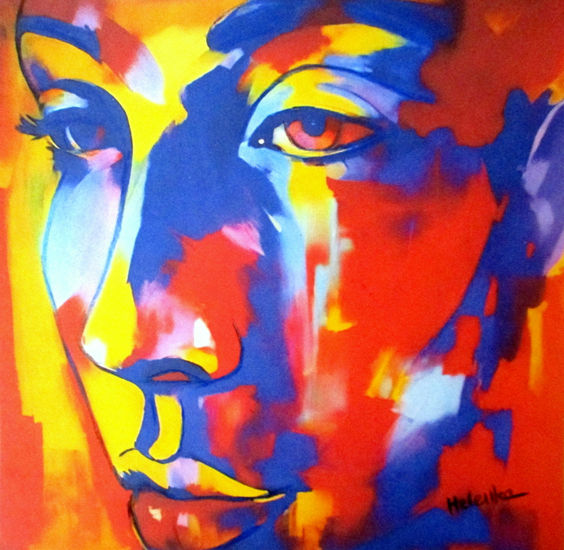 "The Weight of Longing" Acrylic Canvas Portrait