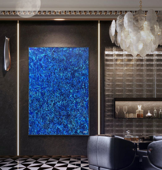 DIAMOND BLUE Acrylic Canvas Others