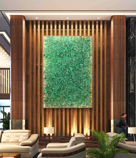 LUSH GREEN Acrylic Canvas Others