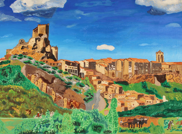 Frias Medieval Óleo Lienzo Paisaje