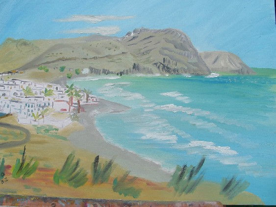 Almería Cabop de Gata Las Negras Oil Canvas Landscaping