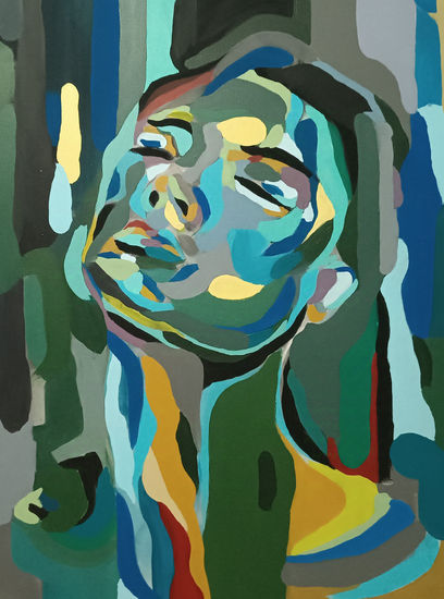 Las puñaladas que me abrieron Acrylic Canvas Portrait