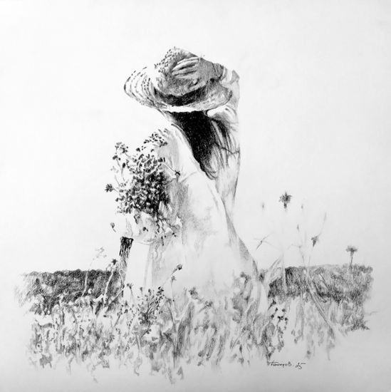 Cornflowers Charcoal