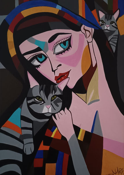 Feline Colored Love