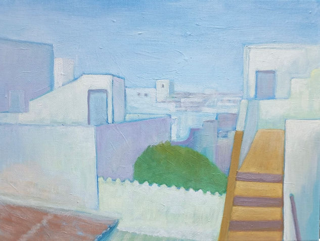 Azoteas. Oil Canvas Landscaping