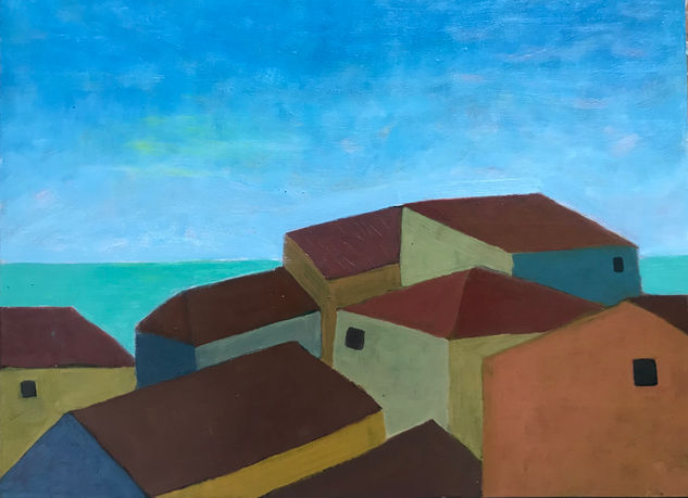 Tierra. Óleo Tabla Paisaje