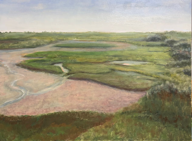 Marismas 1. Oil Panel Landscaping