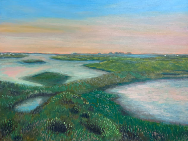 Marismas 2. Oil Panel Landscaping