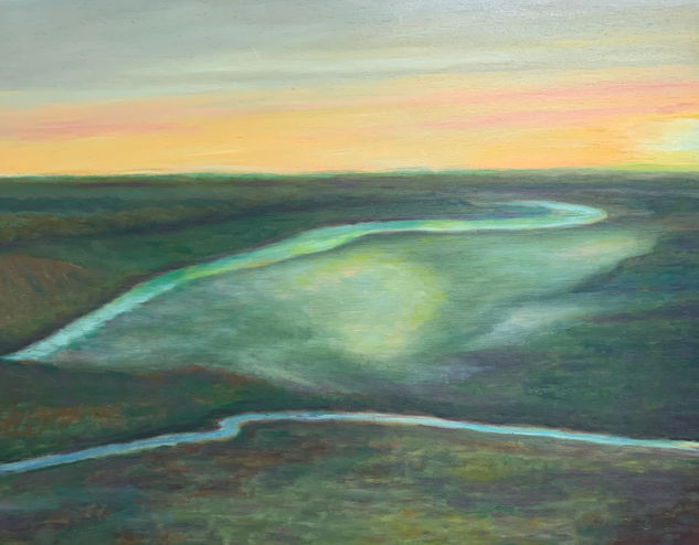 Marismas 4. Oil Panel Landscaping