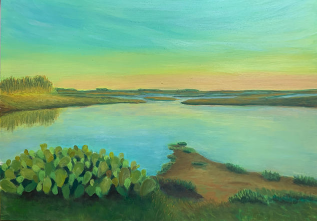 Marismas 5. Oil Panel Landscaping