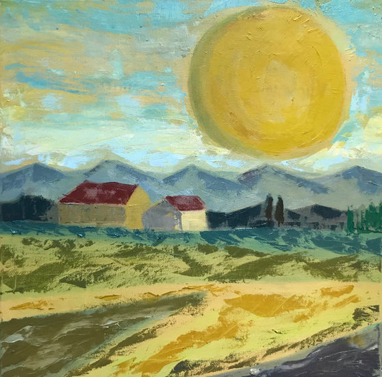 Verano en el monte. Oil Canvas Landscaping