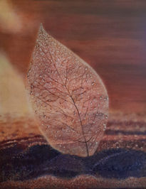 Hoja con rostro