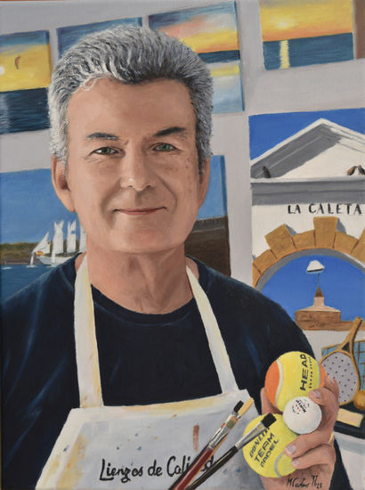 AUTORRETRATO Oil Canvas Portrait