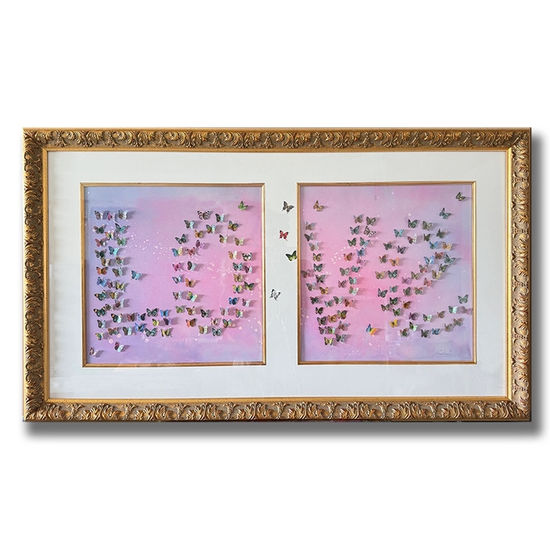 Classic Love - Original 3D Wall Sculpture Mixta Mixta