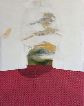 Abstract Face in White