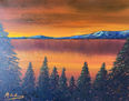 Atardecer en el lago