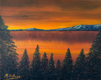 Atardecer en el lago