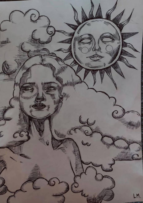 In the clouds