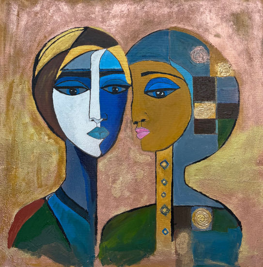 No quedan lágrimas Acrylic Canvas Portrait