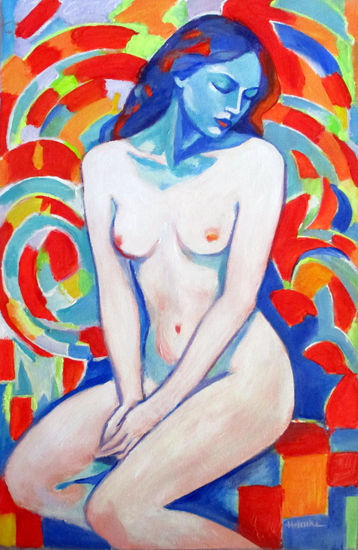 "Raw Light" Acrílico Lienzo Desnudos
