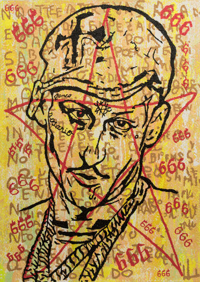 YUNG BEEF Acrylic Canvas Portrait