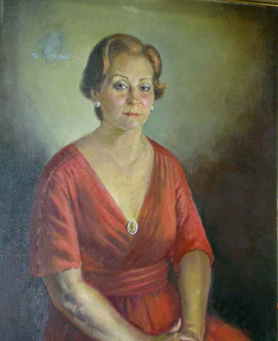 retrato de un familiar Oil Canvas Portrait