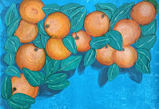 Naranjas Acrílico Papel Otros
